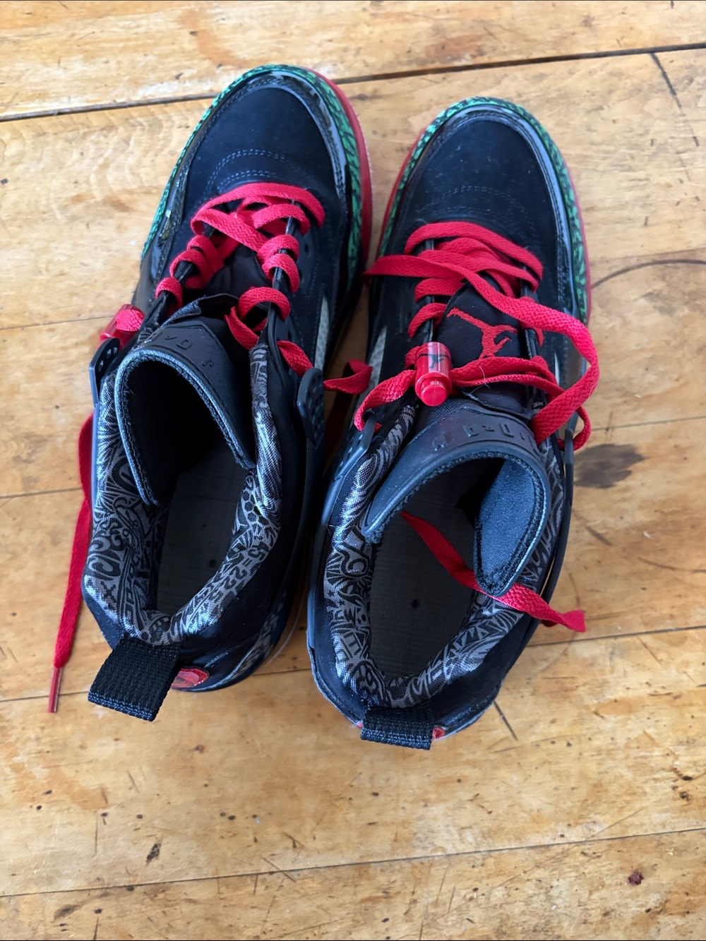 Nike Jordan Spizike low black varsity red